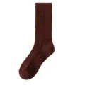 Winter Herren Wollsocken in Dunkelrot, dicke thermische Frotteesticks für warme Füsse. - V93 Einheitsgröße (39-46) / Burgunderrot