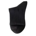 Schwarze mittelhohe Socken, reine Baumwolle einfarbige Freizeitsocken Damen Fruehling Sommer. - C28 (Einheitsgröße 34-40) / Schwarz