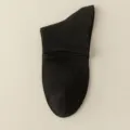Herren Einfarbig Schwarz Baumwolle Mid-Tube Mesh Atmungsaktive Socken Komfort Variante - M95 (Einheitsgröße 39-46) / M95-Y-0 Schwarz