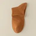 Herren einfarbige braune Baumwoll Socken, bequeme atmungsaktive Freizeitsocken für den Alltag. - M95 (Einheitsgröße 39-46) / M95-Y-0 Karamell