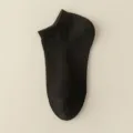 Damen schwarze Baumwolle kurze Socken casual bequeme atmungsaktive Low Cut Fussbekleidung - R98 (34-40) / R98-Y-0 Schwarz