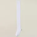 Calcetines altos blancos por encima de la rodilla de algodón suave para uso diario. - 21633 (Talla única 34-40) / Blanco
