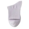Taro purple mid-tube cotton socks for women, breathable mesh spring and summer casual hosiery. - C28 (One Size 34-40) / Light Purple