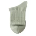 Solid color cotton mid-tube socks, breathable mesh thin design, comfortable and versatile daily wear. - C28 (One Size 34-40) / Bud Green