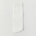 Comfortable White Five-Toe Mid-Calf Socks Breathable Mesh Cotton Sport Variant Style - One Size(39-46) / White