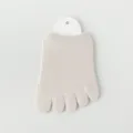 Chaussettes invisibles demi-semelle avant-pied cinq orteils mesh respirant été femmes - R84 (Taille unique 34-40) / R84-Y-0 kaki clair