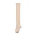 Light beige over-the-knee long socks, solid color casual daily wear hosiery variant. - One Size (34-39) / Nude