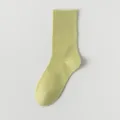Bequeme Damen-Mittelsocken in Hellgrün, leichtes und atmungsaktives Design für den Alltag. - R54 (Einheitsgröße 34-40) / R54-Y-0 Grün