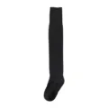 Schwarze thermische Overknee Flauschige lange Socken Damen Winterwaerme gemuetliche Straempfe - Einheitsgröße (34-40) / Schwarz