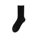 Schwarze warme Damensocken aus Kaninchenhaar für den Winter, dicke Thermosocken gestrickt. - JL65 (Einheitsgröße 34-40) / JL65 Schwarz