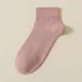 Pure cotton women's short socks, sweet candy color, comfortable and versatile daily wear. - R86 (One Size 34-39) / R86 Purple