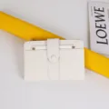 Elegante billetera de cuero PU blanco para mujer con múltiples ranuras para tarjetas - Blanco
