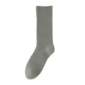 Chaussettes d'hiver hautes unies gris classique pour hommes confortables au quotidien - JK89 (39-46) / JK89 Gris