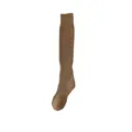 Thickened Cotton Terry Over The Knee Socks Warm Winter Solid Brown Variant SKU Display - One Size (34-39) / Coffee