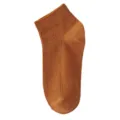 Women caramel ribbed short socks cotton casual ankle socks daily wear summer breathable - C75 (One Size 34-40) / Osmanthus Yellow