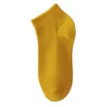 Damen senfgelbe kurze Baumwollsocken, dünne atmungsaktive niedrige gerippte Socken für den Alltag. - C75 (Einheitsgröße 34-40) / Gelb