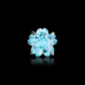 Süßer Ohrstecker aus Titan mit blauem Zirkon im Sakura-Schliff und Farbverlauf - Seeblau (A1327-7#)