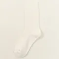 Dicke beige Frottee-Mittelsocken für Damen, warme Baumwoll-Strümpfe für kalte Herbsttage. - J98-1 Weiß