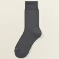 Dunkelgraue dicke Wintersocken, weiche thermische Rippbaumwoll-warme Socken für Damen. - J98-1 Dunkelgrau