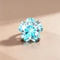 Pendiente de titanio con circonita azul corte flor de cerezo elegante - Azul Mar Claro (Espiral Exterior de Aleación de Titanio)
