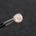 6mm Ferris Wheel geslepen oorknopje met roze en geel verloop in titanium legering - Roestvrij Stalen Externe Spiraal Kraakbeen Piercing (A1150) / Geel Roze