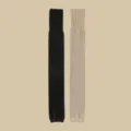 Extended cashmere knit leg warmers, winter thermal thigh high knee protectors, 2 pack. - One Size 34-39 / Black + Khaki