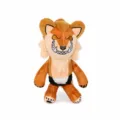 Detailansicht der Matilda Wilde Hunter The Parenting Comic Wolf Plüschfigur Spielzeug - Hellbraun / 30 cm