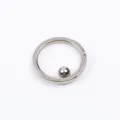 Professional silver ring magnet tool for creating stunning cat eye nail art effects. - Ball Ring (S643-01)