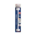Japanese style no-punch adhesive towel rack in white single rod design for bathroom - White (1096)