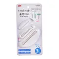 Set di tre spremidentifricio manuali in plastica bianca per creme e tubetti vari - Stile No.6018 / Set di 3 / Combinazione Bianco Puro