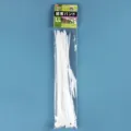 Pack of 25 white self-locking nylon cable ties 4x250mm in original retail packaging - Extra Large (2179) / 25 Pieces (Length 25cm) / White