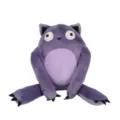 Detail view of a purple plush monster toy with large eyes and soft velvet texture - Purple / 35*12*35cm