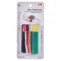 Lot de 6 serre-câbles colorés en nylon auto-agrippant pour organiser efficacement les fils. - Lot de 6 (Article 121) / 2.5x19.5cm