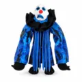 Detailansicht von MINI MINI.EXE Horror Clown Plüschpuppe mit blauen Fransen und traurigem Gesicht - 14*9*29cm / Blauer Tie-Dye-Stil