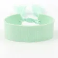 Solid mint green woven fabric bracelet with tassel details for custom DIY embroidery - Mint Green (B134)