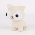 Nahaufnahme eines cremefarbenen Staring Cat Plüschtiers mit großen, runden Augen. - Starrende Katze / 11*16*18cm