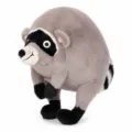 Realistisches Jimothy Waschbär Plüschtier mit weichen grau-schwarzen Felldetails - 13*19*20cm / Grau