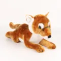 Realistische Beutelwolf-Plüschpuppe mit braunem Fell und schwarzen Streifen - 15x45x22cm / Beutelwolf