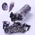 Fiocchi di lamina per unghie viola metallizzato per manicure fai da te - Viola
