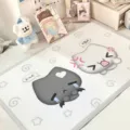 Cute cartoon cat desk mat, waterproof kawaii desk pad for study and office decor. - 40x30 cm / Funny Expression Cats (GA04)