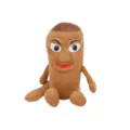 Bambola di peluche Sahur meme con lineamenti del viso umani e morbido tessuto marrone - Omino Stilizzato N.2 (35cm)