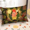 Cute cartoon star man detail print plush pillowcase, super soft decorative cushion for bedroom bed. - DAYP07