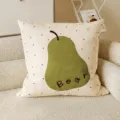 Housse de coussin de canapé minimaliste esthétique avec joli motif de poire pour déco. - 35x35 cm (sans rembourrage) / LZIP02