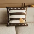 Cute cartoon puppy square throw pillow for living room sofa cushion bed headboard decor - 35x35cm (Without Core) / SBZA185504