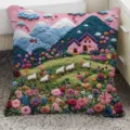Fundas de cojín decorativo con impresión 3D y paisaje colorido para sofá y cama. - Doble Cara 35x35cm (Solo Funda) / BBGR05