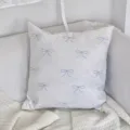 Korean style aesthetic cute bow pattern cushion cover soft sofa decorative pillow case white - Double-Sided 35x35 (No Insert) / BBGM02