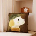 Vintage Stil Cartoon Hund Kissen gemuetliches Sofa Kissen Heim Schlafzimmer Deko Kissen - 35x35 cm (Ohne Kissenkern) / SBZA050702