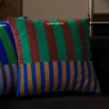Vintage striped throw pillow cover decorative square sofa cushion for living room bedroom - 35x35cm (Without Core) / AZVN04 Retro Stripe
