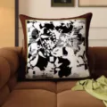 Mid-century vintage decorative pillow for living room sofa with core and removable cover - SBZA050407