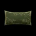 New Chinese style rectangular throw pillow in green with elegant bamboo pattern and soft fabric. - LZEW11